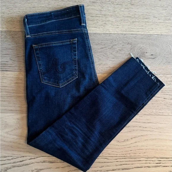 AG Adriano Goldschmied Dark Blue Women's Jeans - Picture 4 of 8